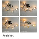 Axyaa Nordic Glass LED Ceiling Pendant Chandelier - Home Lighting Fixtures