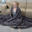 Axyaa King Size Cozy Soft Jacquard Heating Blanket with 4 Heat Levels