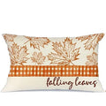 Axyaa Fall Pumpkin Maple Leaf Pillowcase Decoration - 40X60cm