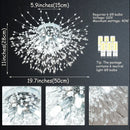 Axyaa 6-Light Modern Crystal Ceiling Light Fixture for Bedroom, Kitchen, and Hallway