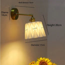 Axyaa Simple Retro LED Ceramic Wall Lamp for Bedroom and Living Room