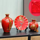 Axyaa Ceramic Vase Set for European Home Décor