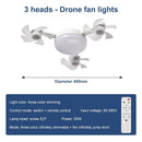 Axyaa Electric Fan Light Remote Control Chandelier