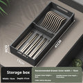 Axyaa Aluminum Cutlery Drawer Organizer Tray for Kitchen Cabinet Storage