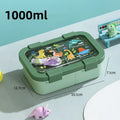 Axyaa Large Capacity Bento Box with Soup Bowl, Spoon - Children's School, Picnic Lunch Container