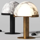 Axyaa Imitation Marble Resin Table Lamp: Postmodern Desk Light for Living Room and Bedroom
