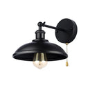 Axyaa Industrial Pot Lid Swing Arm Wall Lamp for Home and Hospitality Lighting