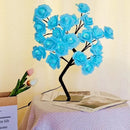 Axyaa Rose Flower Table Lamp: 24 LED Bedroom Night Light & Home Decor