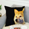 Axyaa Shiba Inu Pillow Cover for Decorative Home and Car Cushions