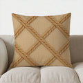 Axyaa Crosswoven Pattern Decorative Throw Pillow Cover for Sofa, Bedroom, Car