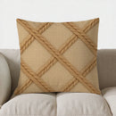 Axyaa Crosswoven Pattern Decorative Throw Pillow Cover for Sofa, Bedroom, Car