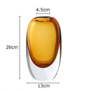 Modern Crystal Vase for Axyaa Home Decor Bouquets and Hydroponics