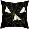 Axyaa Halloween Pumpkin Cushion Cover 18x18 - Farmhouse Throw Pillow for Home Decor