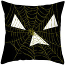 Axyaa Halloween Pumpkin Cushion Cover 18x18 - Farmhouse Throw Pillow for Home Decor
