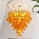 Axyaa Colored Glass Chandelier: New Murano Collection for Living Room, Bedroom, Dining Room
