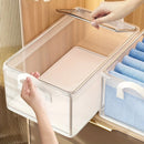 Axyaa Clothes & Pants Storage Box with Steel Frame - Wardrobe Organizer Shelf Baskets