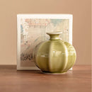 Axyaa Yaozhou Kiln Lantern Vase Green Plant Pot Tea set Home Decor Craft