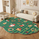 Luxury Axyaa Christmas Living Room Carpet with Special Sofa Fit, Coffee Table Comfort Rug