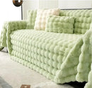 Axyaa Rabbit Plush Sofa Towel: Soft, Warm, Luxurious Velvet Throw Blanket