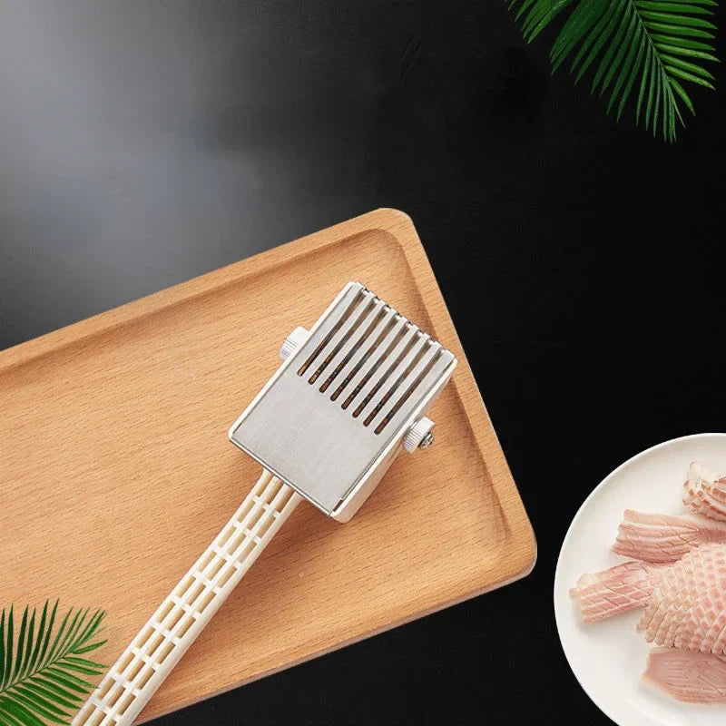 Axya Adjustable Depth Flower Knife: Multi-function Vegetable Cutter & Seafood Tool