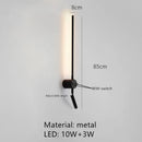 Axyaa Adjustable Angle LED Wall Lamp White Black Metal Sconces 3000K