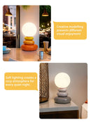 Axyaa LED Mood Lampshade Table Lamp for Bedroom, Desk or Night Light