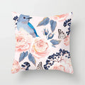 Axyaa Flower Butterfly Pattern Decorative Pillowcase for Home Sofa.