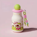 Axyaa Puppy Tumbler Stainless Steel Tea Coffee Bottle Cute Mini Thermos Kawaii Straw