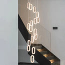 Axyaa Nordic Stair Chandelier, Living Room Dining Pendant Lights, Ceiling Light