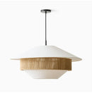 Axyaa Handmade Rattan Fabric Chandelier Nordic Style Pendant Lamps