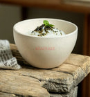 Axyaa 4.5-inch Sesame Glazed Ceramic Rice Bowl Set for Home Dining