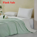 Axyaa Cool Silk Summer Quilt - Machine Washable, Double Ice Silk - Black Tech