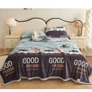 Axyaa Cloud Mink Velvet Cover Blanket - Milk Fiber Printed Blanket