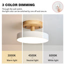 Axyaa Wooden Round Ceiling Light for Home, Bedroom, Bathroom & More