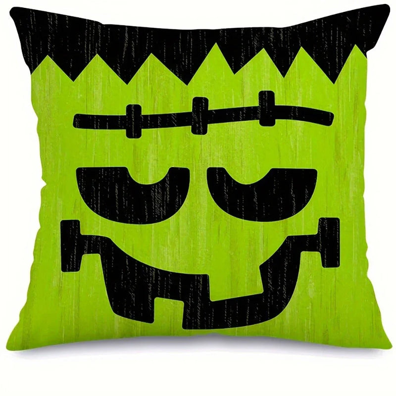 Halloween Expressions Pillow Cover for Party Decoration by Axyaa
