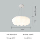 Axyaa Round Cloud Ceiling Light - Milky White LED Fixture