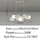 Axyaa Geometric Box LED Ceiling Lamp: Modern Living Room Dining Bedroom Lighting Fixtures