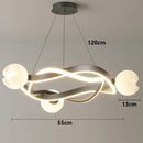 Axyaa LED Pendant Chandeliers for Modern Living and Dining Room Lighting