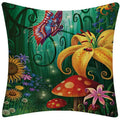 Axyaa Flower Elf Linen Cushion Cover 45*45cm