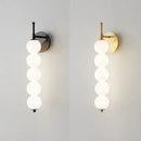 Axyaa White Glass LED Chandelier for Modern Minimalist Indoor Lighting