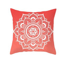 Axyaa Starfish Stripe Print Cushion Cover | Pink Coral Orange Home Decor Pillow Cover