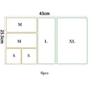 Axyaa Clear Drawer Organizers Set for Makeup, Kitchen, and Bathroom Storage