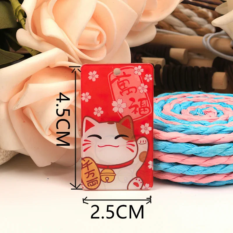 Axya Lucky Cat Pendant Set: Cartoon Mobile Phone Key Bag Decoration Kit