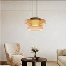 Axyaa Glass Pendant Chandelier - Designer LED Light for Home Decor