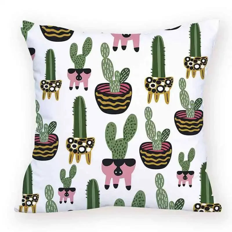 Axyaa Cartoon Animal Food Cushion Cover 45X45CM