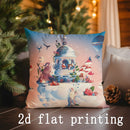 Christmas Cartoon Pillow Covers by Axyaa: Festive Decor for Sofa, Bedroom, Car