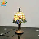 Axyaa Scandinavian Orchid Table Lamp | Small Glass Night Light for Bedroom and Cafe
