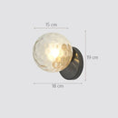 Axyaa Glass Ball Wall Lamp for Indoor Lighting in Bedroom Living Room Aisle Corridor