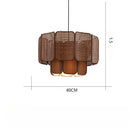 Axyaa Wabi Sabi Style Wicker Pendant Light for Homestay Tea Room Bar Counter