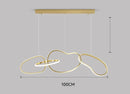Axyaa Modern LED Pendant Chandelier for Living and Dining Room Lighting